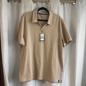 Perry Ellis Beige Men's Polo Shirt